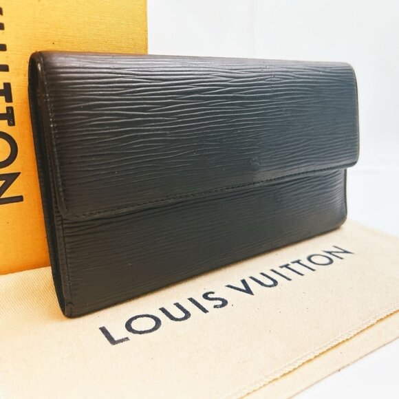 Authentic Louis Vuitton Porte Tresor International Trifold Epi Leather Wallet - Picture 1 of 10